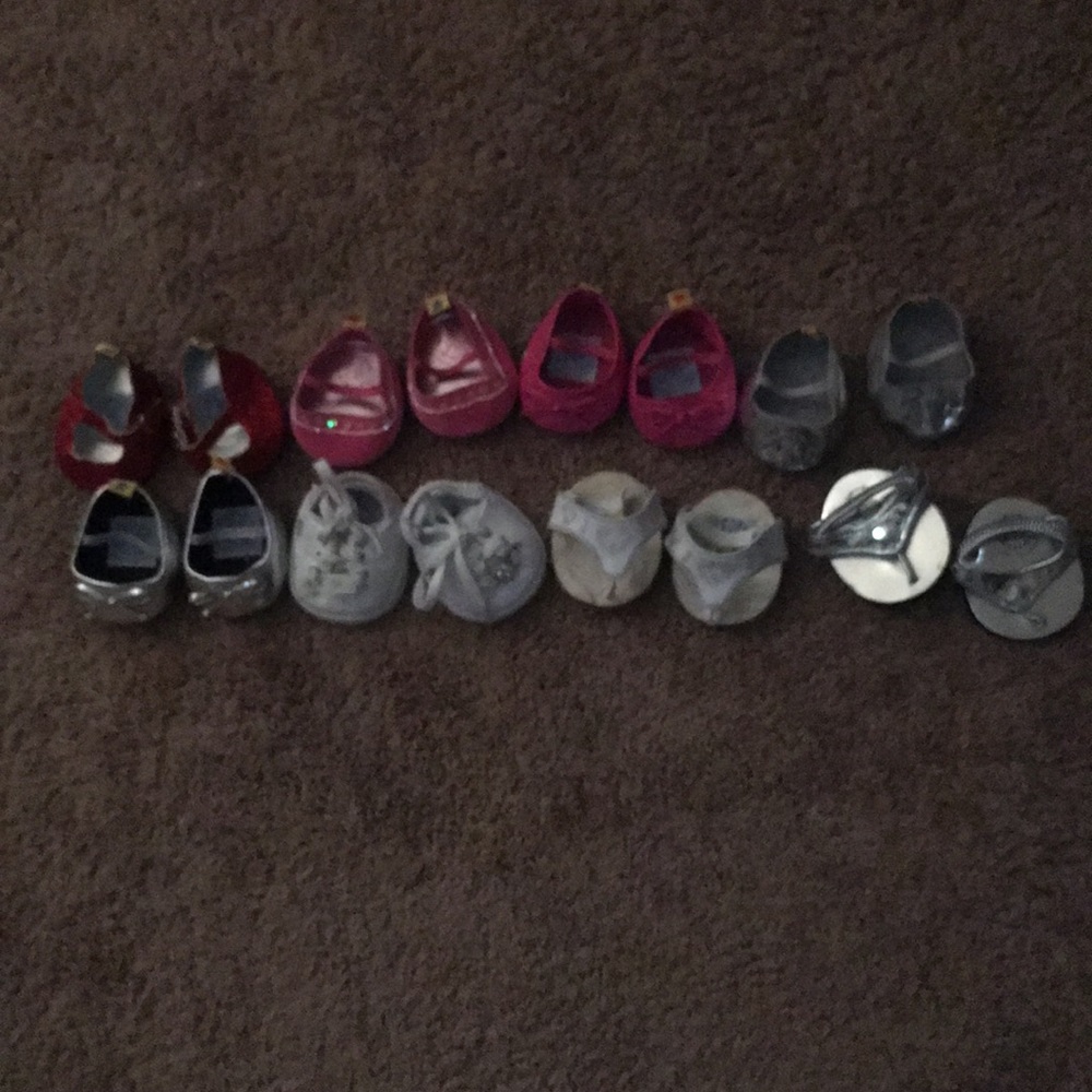 Build-a-bear shoes set of eight